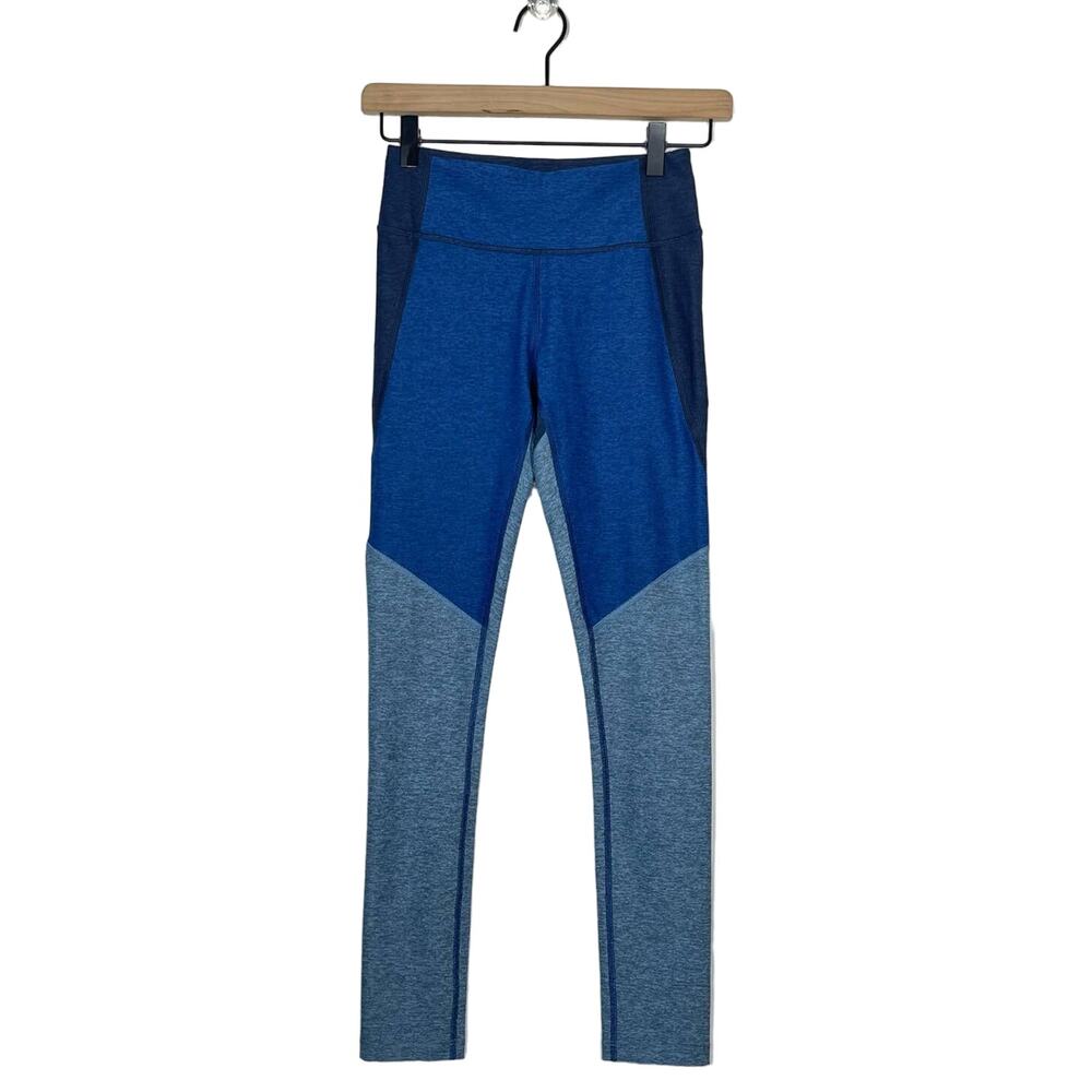 Outdoor Voices 7/8 Leggings Womens Size XS Navy Blue Mist Tri-Color Activewear - Picture 4 of 9